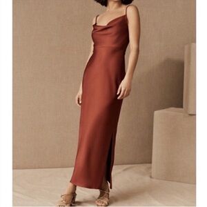NWOT BHLDN Cali Satin Midi Dress